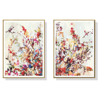 50cmx70cm Coming Spring 2 Sets Gold Frame Canvas Wall Art