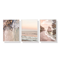 40cmx60cm Amazing Newzealand 3 Sets White Frame Canvas Wall Art