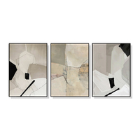 40cmx60cm Modern Abstract 3 Sets Black Frame Canvas Wall Art