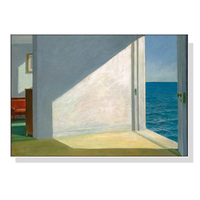 50cmx70cm Room By The Sea By Edward Hopper White Frame Canvas Wall Art