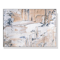 Wall Art 50cmx70cm Modern Abstract Oil Painting Style White Frame Canvas