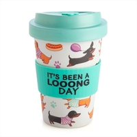 Dachshund Eco To Go Bamboo Cup - It's Been A Long Day