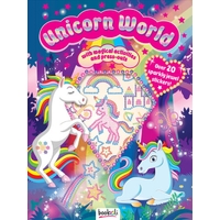 Puffy Sticker Jewel Unicorn World