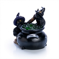 Black Cat Cauldron LED Light