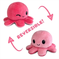 Reversible Plushie - Octopus Happy/Wink
