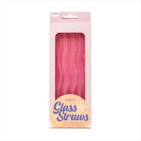 Good Vibes Wavy Glass Straws