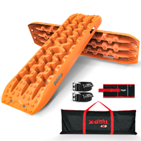 X-BULL 2PCS Recovery Tracks Boards Snow Mud Truck 4WD With Carry bag Orange