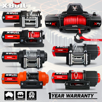 X-BULL Electric Winch 12V 3000LBS Synthetic Rope ATV UTV Boat Trailer With 2 X Wireless remote 