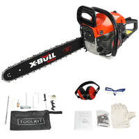 X-BULL Chainsaw Petrol Commercial 62cc 20" Bar E-Start Tree Pruning Top Handle