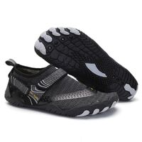 Men Women Water Shoes Barefoot Quick Dry Aqua Sports Shoes - Black Size EU42 = US8