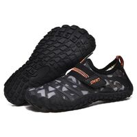 Kids Water Shoes Barefoot Quick Dry Aqua Sports Shoes Boys Girls (Pattern Printed) - Black Size Bigkid US6.5 = EU38