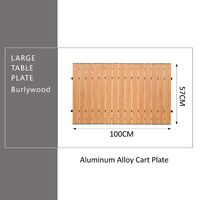 Cart Plate Large Burlywood