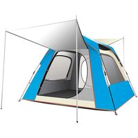 Instant Pop Up Tent For Hiking 2/3/4 Person Camping Tents, Waterproof Windproof Family Tent With Top Rainfly, Easy Set Up, Portable With Carry Bag, 