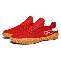 Men's Sneakers Barefoot Lightweight Shoes(Red Size US11.5=US47 )