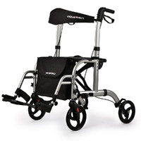 EQUIPMED Rollator Transit Wheelchair Walking Frame Walker Aid  Elderly Seniors