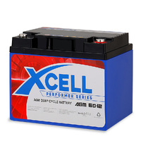 X-Cell 60Ah Performer Series AGM Deep Cycle Battery 12v for Mobility Scooter, Golf Cart and Camping