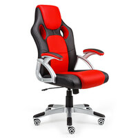 OVERDRIVE Racing Office Chair - Seat Executive Computer Gaming PU Leather Deluxe