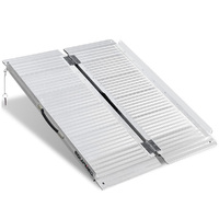 EQUIPMED 91cm Portable Folding Aluminium Access Ramp, 272kg Rated, for Wheelchair, Mobility Scooter, Rollator