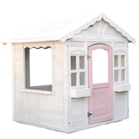 ROVO KIDS Cubby House Wooden Outdoor Playhouse Cottage Play Children Timber