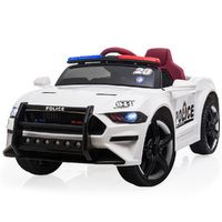 ROVO KIDS Ride-On Car Patrol Electric Battery Powered Toy White