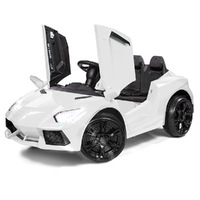 ROVO KIDS Ride-On Car LAMBORGHINI Inspired Electric Toy Battery Remote White