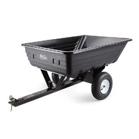 PLANTCRAFT 400LBS Poly Dump Cart Garden Tip Trailer Tray Tow Quad ATV Ride