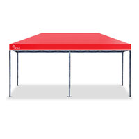 Red Track 3x6m Folding Gazebo Shade Outdoor Red Foldable Marquee Pop-Up