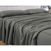 GOMINIMO 4 Pcs Bed Sheet Set 1000 Thread Count Ultra Soft Microfiber - King Single (Grey) GO-BS-112-XS
