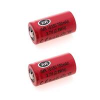 2x AW IMR 18350 Rechargeable Batteries -  700mAh 3.7V Lithium Li-ion Battery