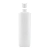 1x 250ml Clear HDPE Round Bottle + 28/410 Caps - Empty Plastic Food Storage