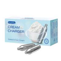 600x Cream Chargers - GreatWhip NO2 Nitrous Oxide Food Use Whip Bulb Canisters
