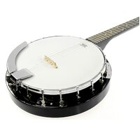Karrera 5 String Resonator Banjo - Black