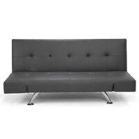 Sarantino Brooklyn Sofa Bed Lounge Faux Leather Couch Futon Furniture Adjustable Suite Gr