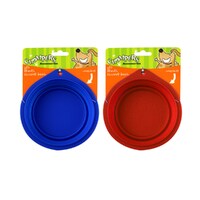Chompers - Collapsible Pet Travel Bowl - 1 x Random Toy Selected