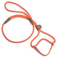 MENDOTA DOG WALKER - MARTINGALE LEASH - Made in the USA Length 3/8in x 6ft(10mm x 1.8m) - Orange