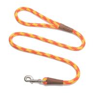 Mendota Clip Leash Small - lengths 3/8in x 4ft(10mm x1.2m) Made in the USA - Diamond - Amber