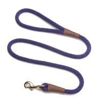 Mendota Clip Leash Large - lengths 1/2in x 6ft(13mm x1.8m) Made in the USA - Purple