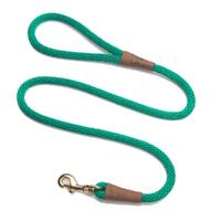 Mendota Clip Leash Large - lengths 1/2in x 6ft(13mm x1.8m) Made in the USA - Kelly Green