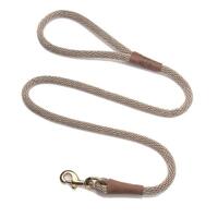 Mendota Clip Leash Large - lengths 1/2in x 6ft(13mm x1.8m) Made in the USA - Tan