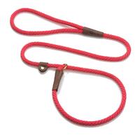 Mendota British Style Slip Leash - Length 3/8in x 4ft(10mm x 1.2m) - Red