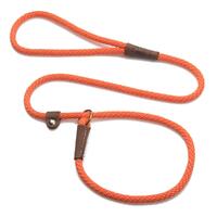 Mendota British Style Slip Leash - Length 3/8in x 4ft(10mm x 1.2m) - Orange