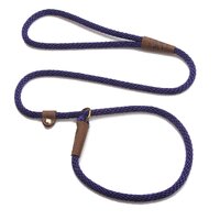 Mendota British Style Slip Leash - Length 3/8in x 4ft(10mm x 1.2m) - Purple