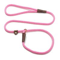 Mendota British Style Slip Leash - Length 3/8in x 4ft(10mm x 1.2m) - Hot Pink