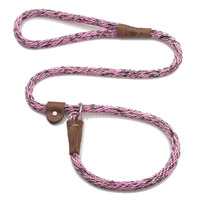 Mendota British Style Slip Leash - Length 3/8in x 4ft(10mm x 1.2m) - Pink Camo