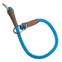 Mendota Products Dog Command Rope Slip Collar 20in (51cm) - Made in the USA - Blue