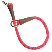 Mendota Products Dog Command Rope Slip Collar 24in (61cm) - Made in the USA - Red