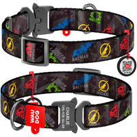 Collar Company Dog Collar Nylon - Printed with - JUSTICE LEAGUE 24-40CM