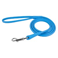 Waudog Leather Round Clip Leash W13MM- L183CM BLUE