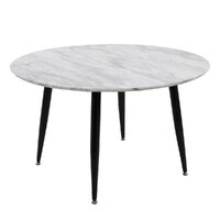 Minimalist Marble Effect Round Coffee Table