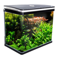 Dynamic Power Aquarium Fish Tank 52L Curved Glass RGB LED
